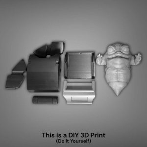 Life-Size Baby Rotta Hutt Figure and Clone Trooper Backpack – DIY Print Kit