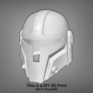 Custom Mandalorian Helmet by HoskWorkshop (Design A) – DIY Print Kit