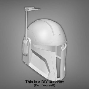 Custom Mandalorian Helmet by HoskWorkshop (Design B) – DIY Print Kit