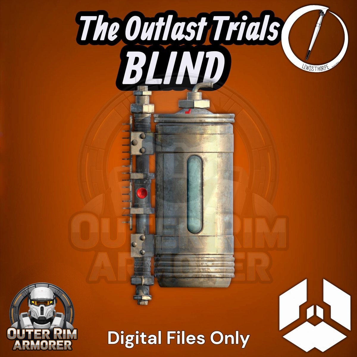 Blind Attachment – STL File 1 Blind Attachment – STL File