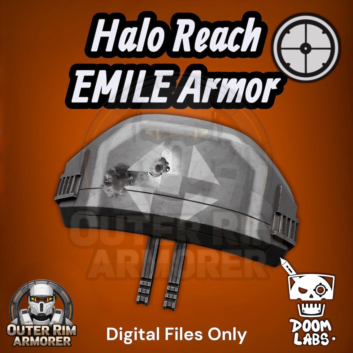 Halo Reach Emile Shoulder Armor with Kukri Machete - Image 4