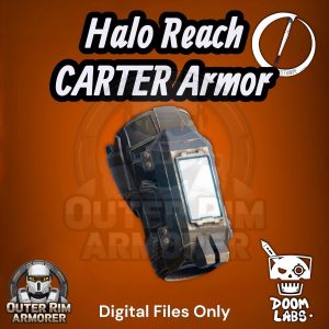 Halo Reach Mark V(b) Forearm with Commander Carter TAX/MC5 TACPAD – STL File
