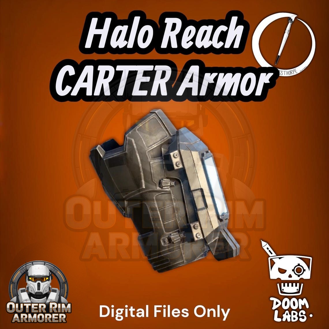 Halo Reach Mark V(b) Forearm with Commander Carter TAX/MC5 TACPAD - Image 2