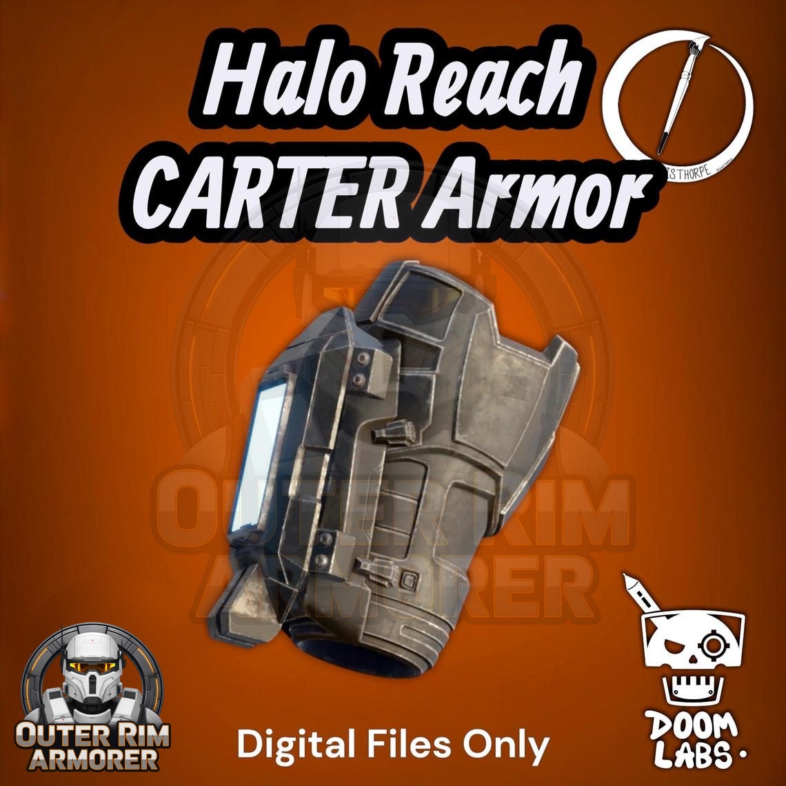 Halo Reach Mark V(b) Forearm with Commander Carter TAX/MC5 TACPAD - Image 3