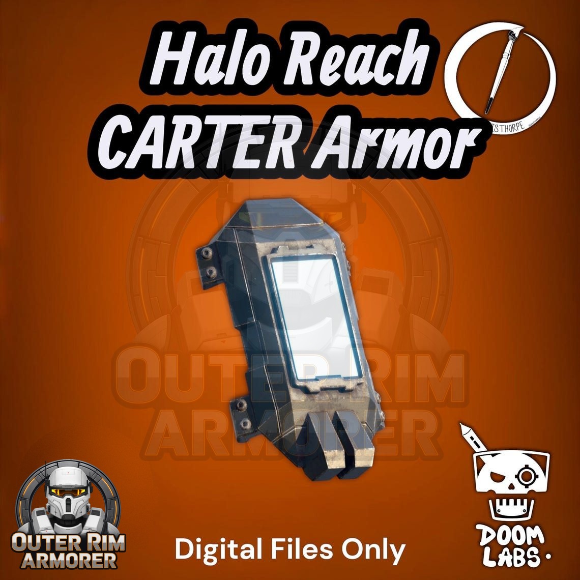 Halo Reach Mark V(b) Forearm with Commander Carter TAX/MC5 TACPAD - Image 4
