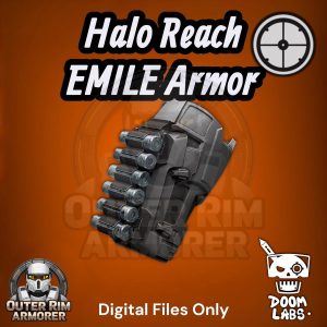 Halo Reach Mark V(b) Forearm with Emile TAC/CASC Attachment – STL File