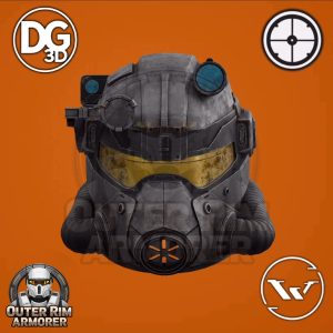 Halo Spartan Styled Fallout T-45 Power Armor Helmet – STL File