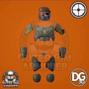 PH-56 Jaguar Helmet and Armor Set – STL File