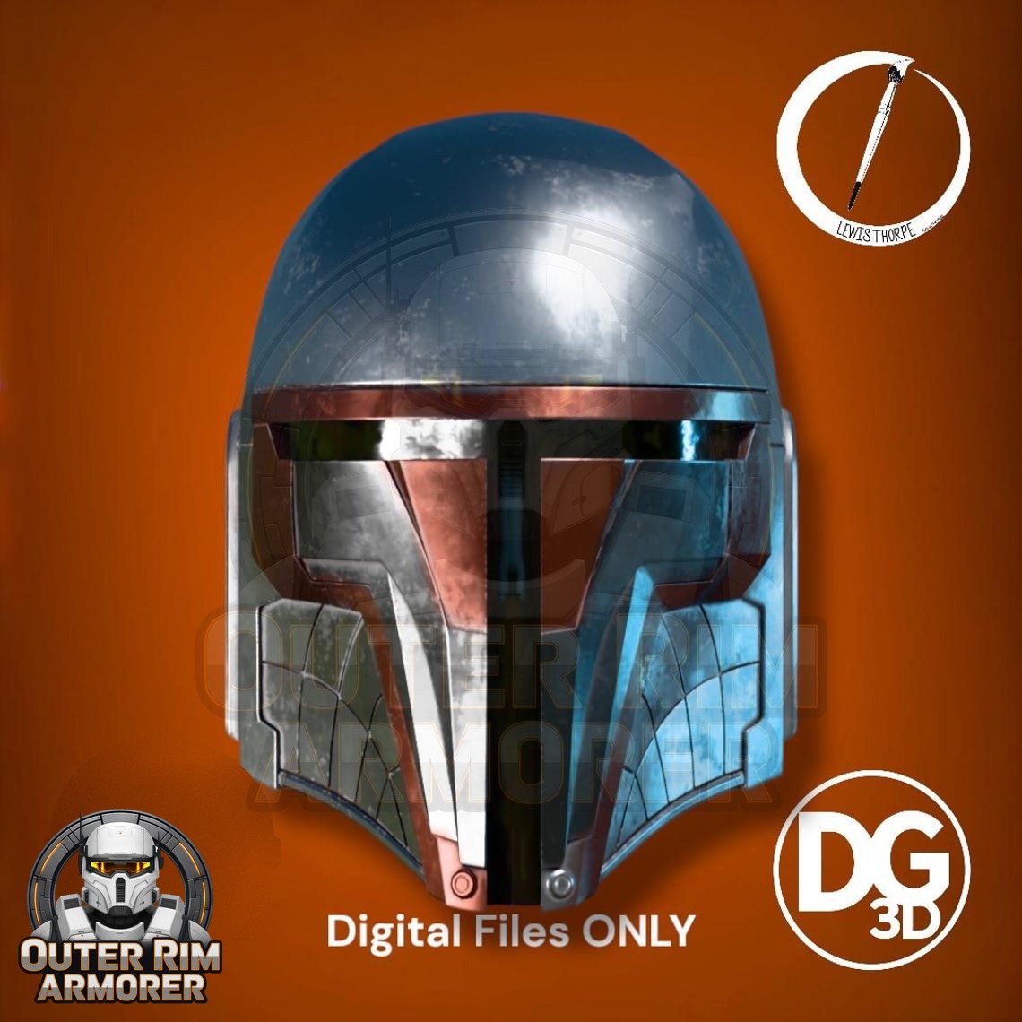 Revan T-Visor Helmet Variant – STL File 2 Revan T-Visor Helmet Variant – STL File - Image 2
