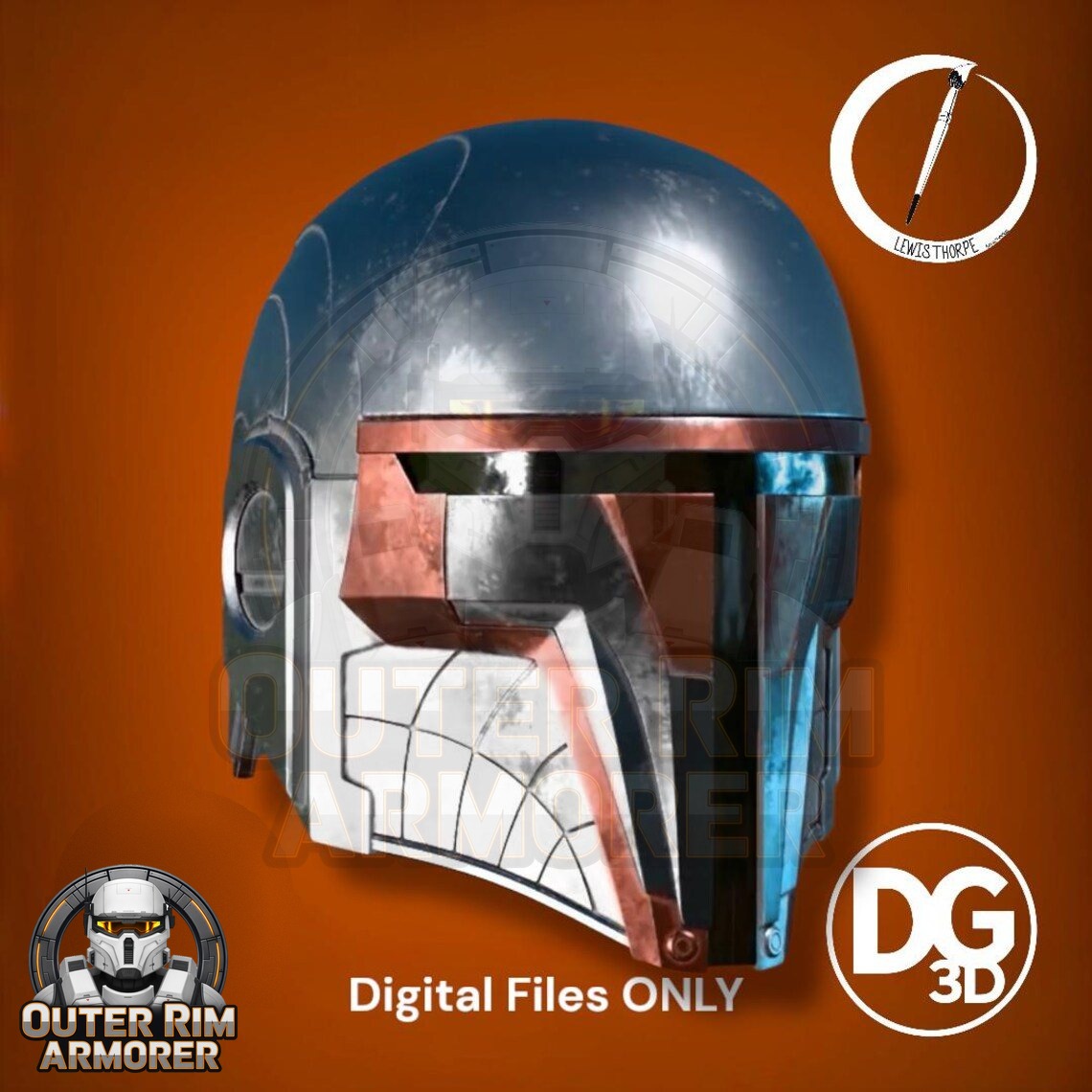 Revan T-Visor Helmet Variant – STL File 3 Revan T-Visor Helmet Variant – STL File - Image 3