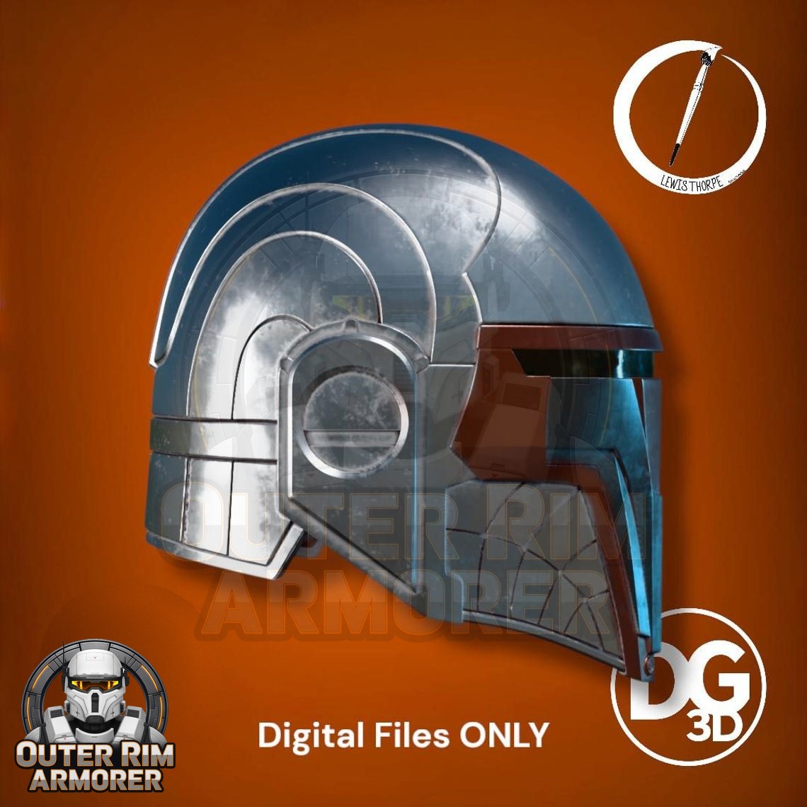 Revan T-Visor Helmet Variant – STL File 4 Revan T-Visor Helmet Variant – STL File - Image 4